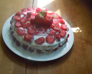 Летний торт ко дню рождения