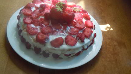 Летний торт ко дню рождения