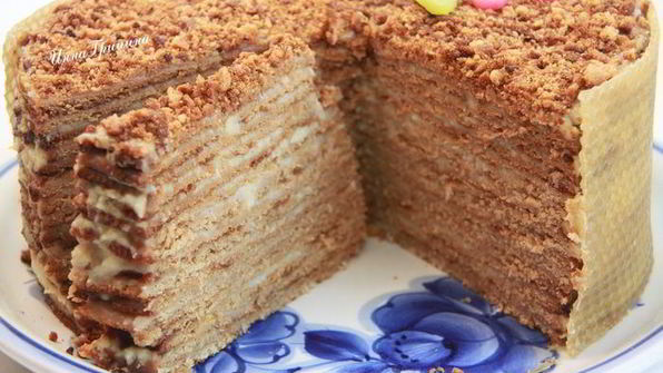 медовик пряничный с кокосовым кремом