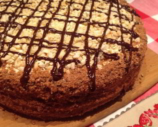 Медовый заварной торт