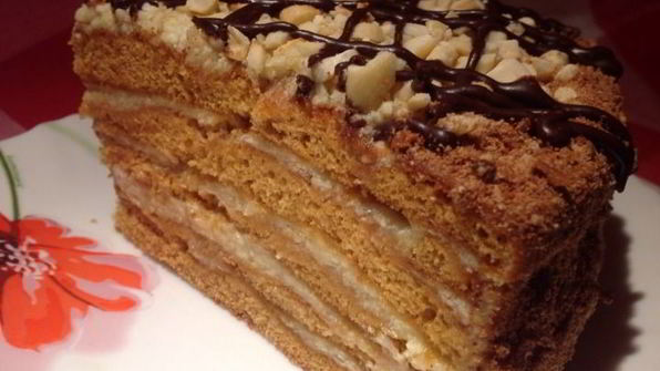 медовый заварной торт