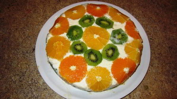 перевернутый апельсиновый торт