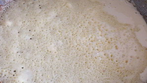 шоколадный блинный торт с творожным кремом