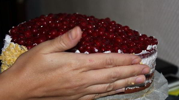 торт бисквитная смородинка со сливками