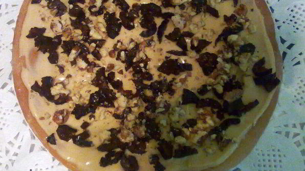 торт медовик с черносливом и грецкими орехами