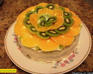 Торт с кремом из йогурта