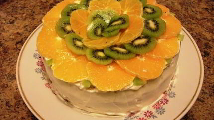 Торт с кремом из йогурта