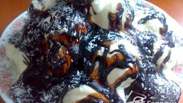 торт снежная гора