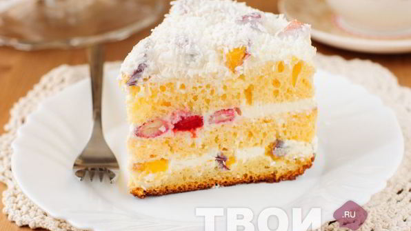 торт со сметанным кремом