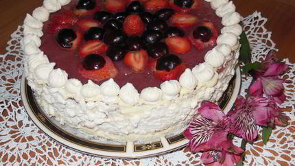 Творожно-сметанный слоеный торт Настена