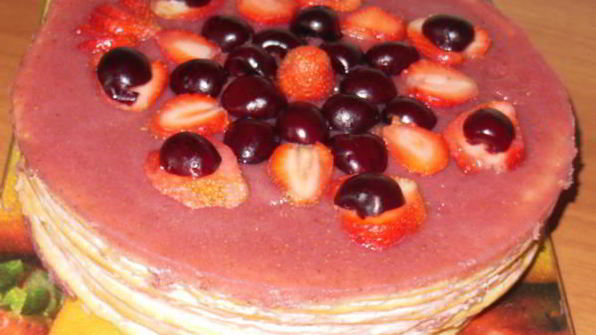 творожно-сметанный слоеный торт настена