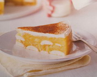 Яблочный торт с пудингом