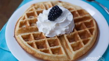 Хрустящие бельгийские вафли