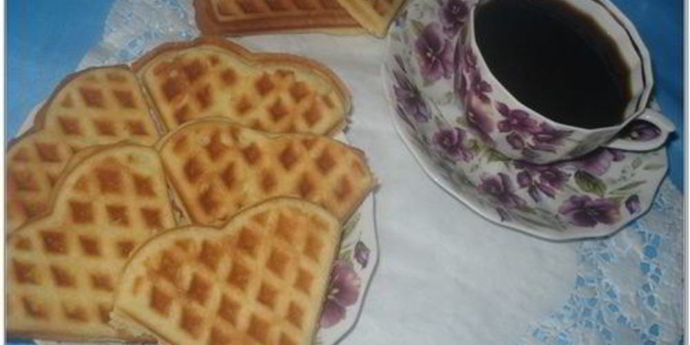 Рецепт песочных вафель