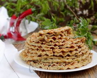 Постные вафли в электровафельнице