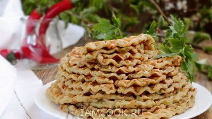 Постные вафли в электровафельнице