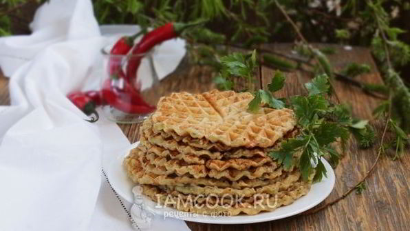 постные вафли в электровафельнице