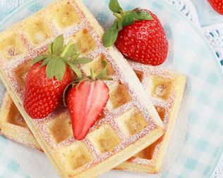 Вафли на кефире