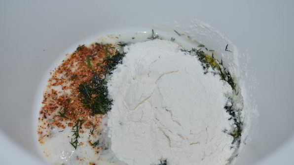 вафли с сыром и помидором