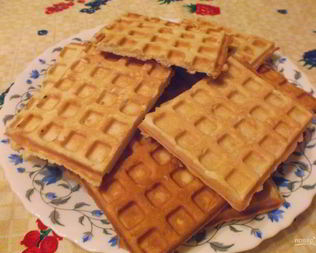 Вафли в советской вафельнице