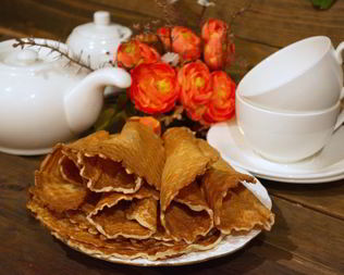 Вафли в вафельнице