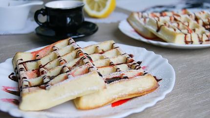 Венские вафли без вафельницы