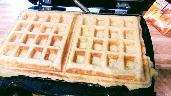 яблочные вафли