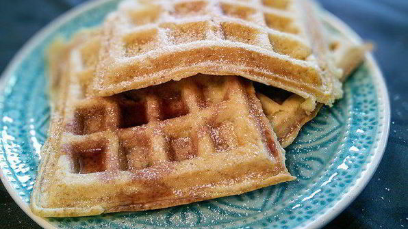 яблочные вафли