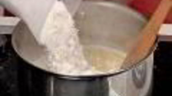 профитроли с картофельным салатом