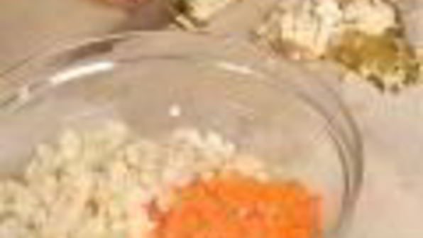 профитроли с картофельным салатом