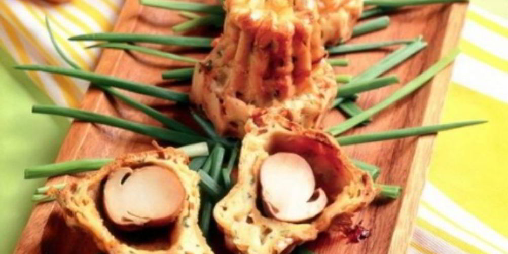 Рецепт эклеров из заварного теста с белыми грибами