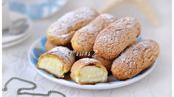 эклеры с хрустящим кракелюром