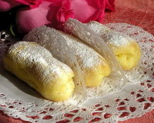 Эклеры с лимонным заварным кремом