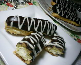 Эклеры с масляно-заварным кремом