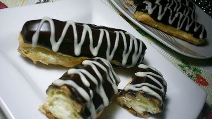 Эклеры с масляно-заварным кремом