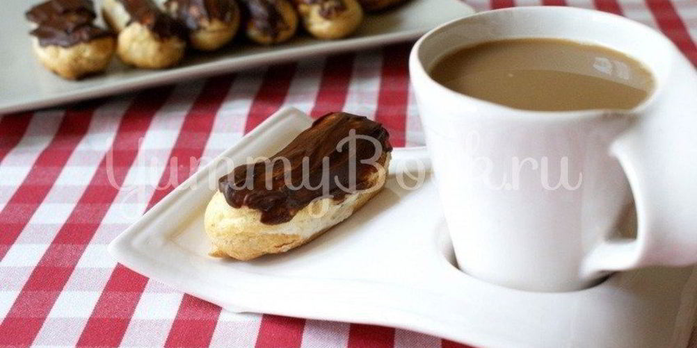 Рецепт эклеров с творожныма сырома