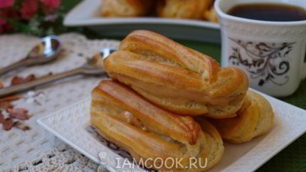 Эклеры со сгущенкой