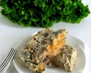 Грибная запеканка в духовке