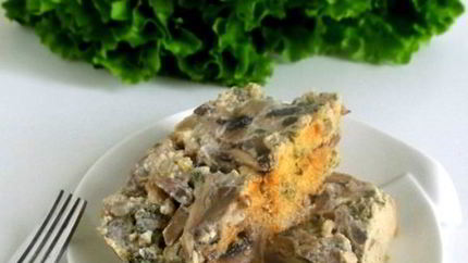 Грибная запеканка в духовке