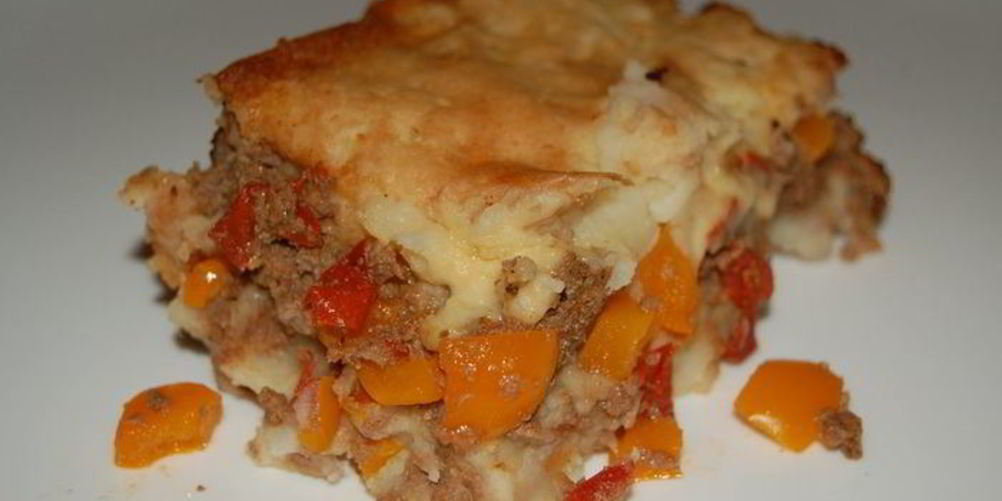 Рецепт картофельной запеканки с фаршем и овощами