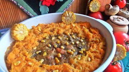 Картофельно-рыбная запеканка под соусом Бешамель