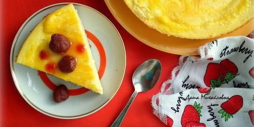 Рецепт нежной творожной запеканки