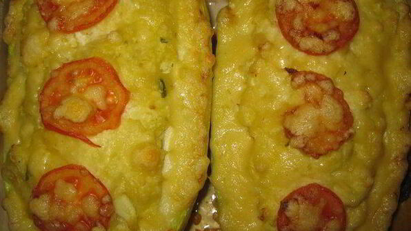 овощная запеканка в кабачке