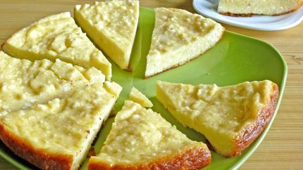 Творожная запеканка на сковороде