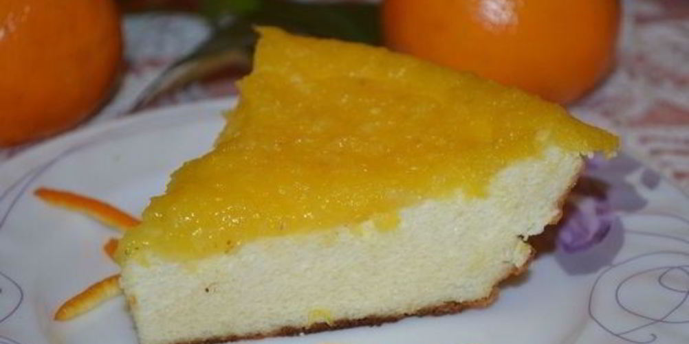Рецепт творожной запеканки с апельсином