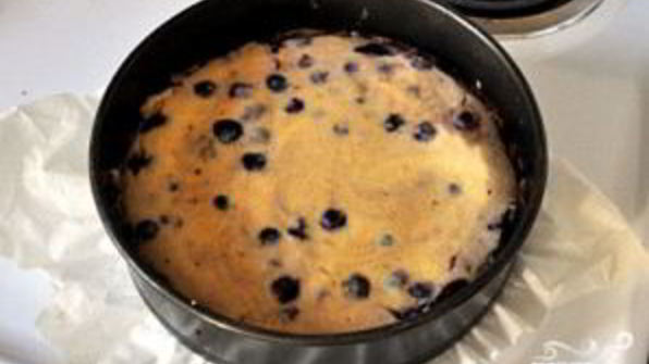 творожная запеканка с черникой