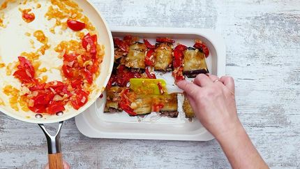 Запеканка из баклажанов с фаршем