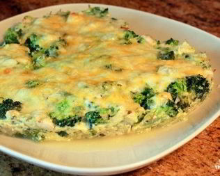 Запеканка из брокколи диетическая