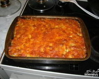 Запеканка из фарша в духовке