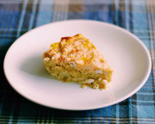 Запеканка из кабачков с фетой и чесноком